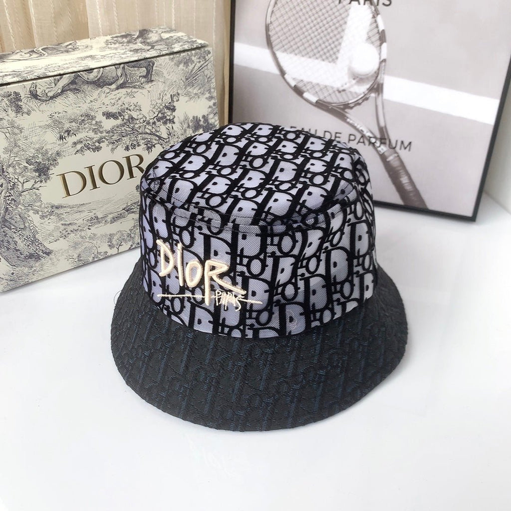 Christian Dior Lace Flocked Bucket Hat - Serene