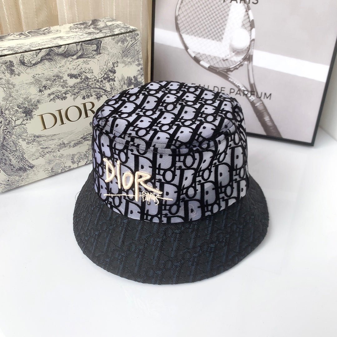 Christian Dior Lace Flocked Bucket Hat - Serene