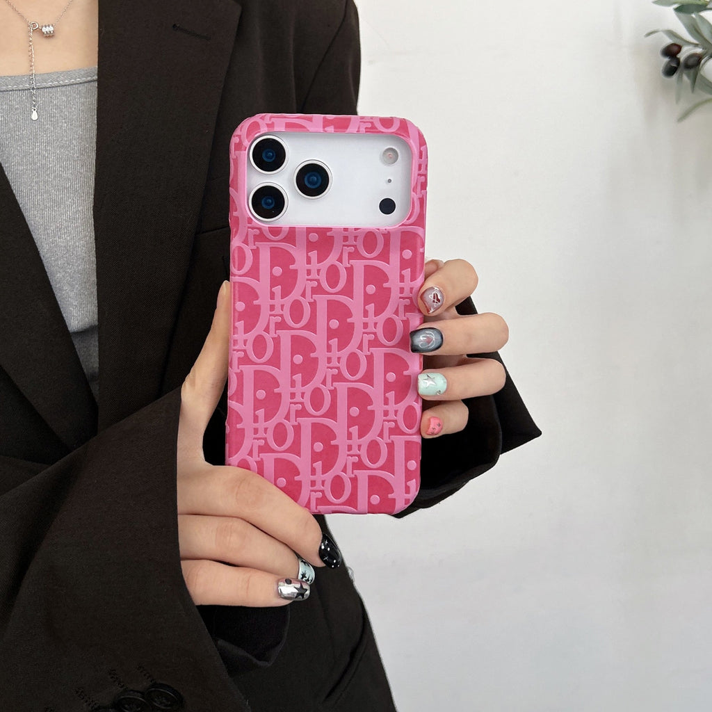 Dior iPhone 17 Pro Max Leather Case – Luxury Designer Phone Cover - Serene