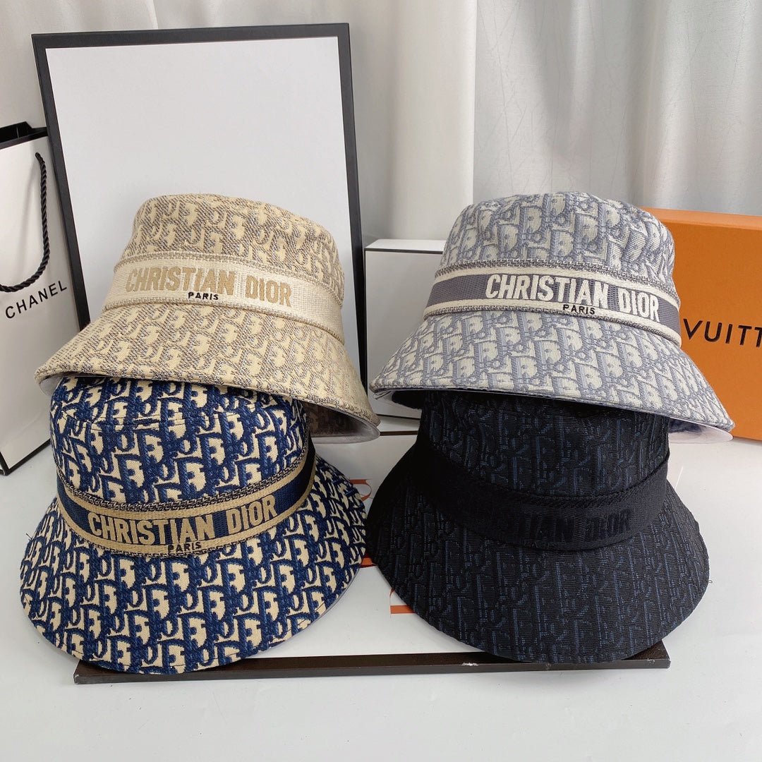 Dior Oblique Logo Jacquard Bucket Hat for Men & Women - Serene