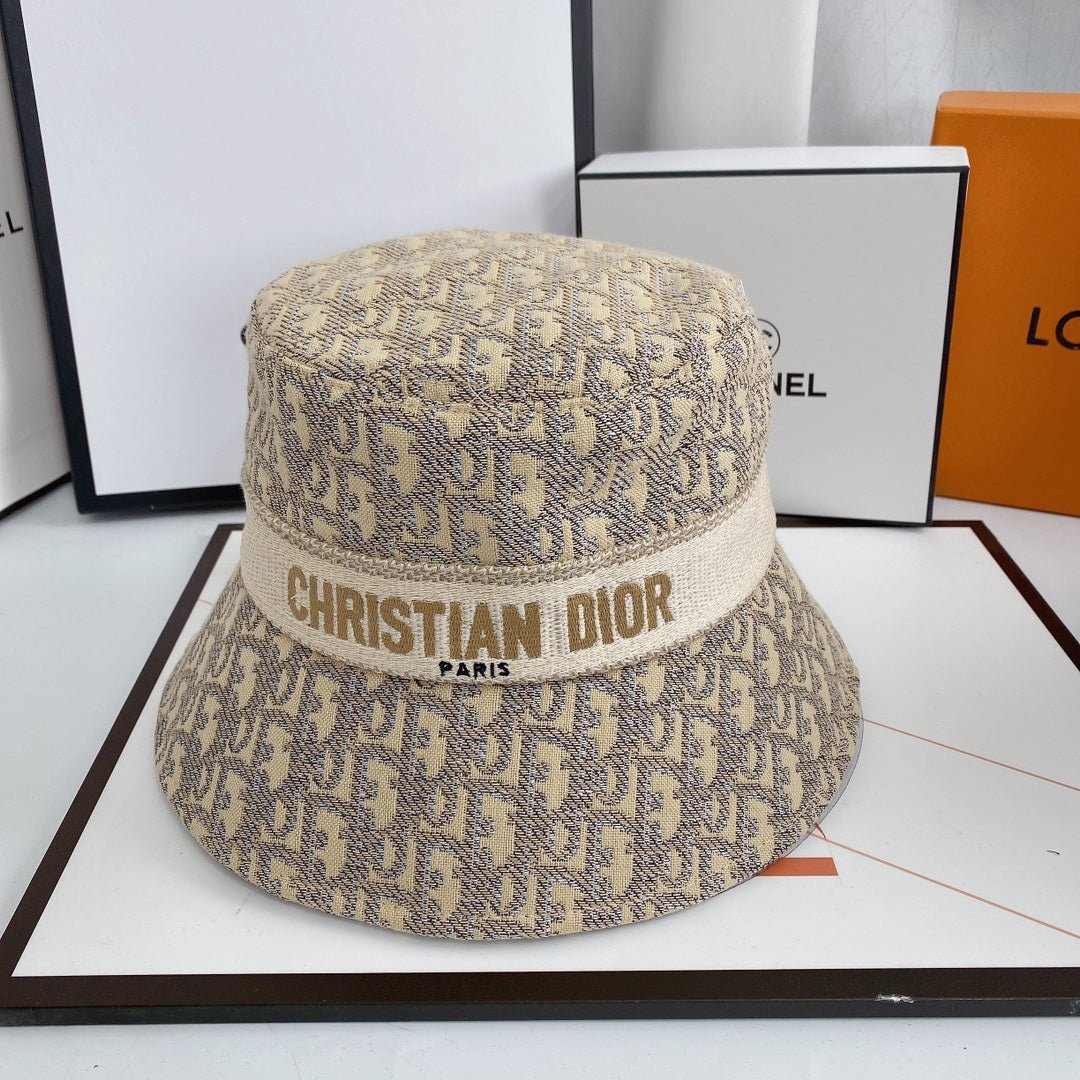 Dior Oblique Logo Jacquard Bucket Hat for Men & Women - Serene