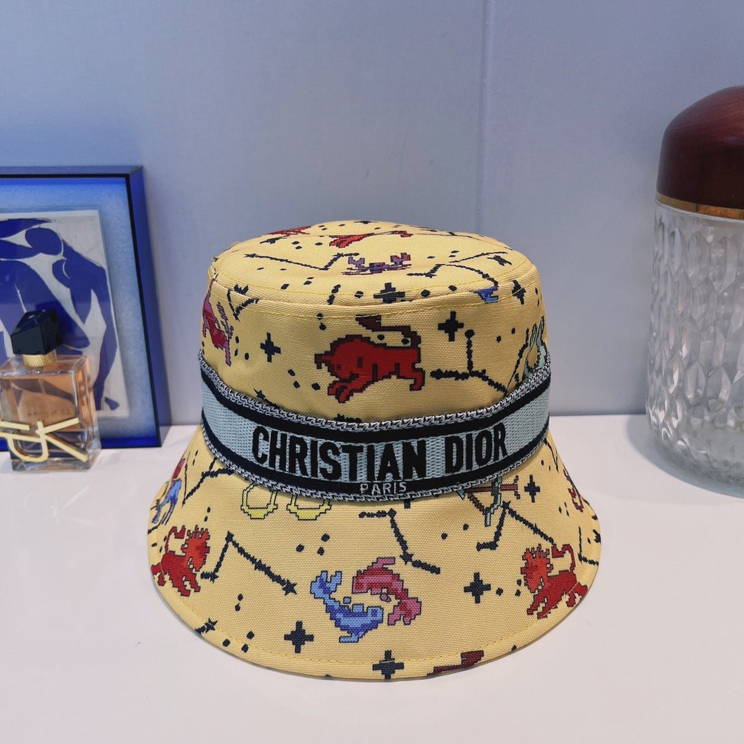 Dior Oblique Webbing Bucket Hat | Luxury Designer Cotton Bucket Hat - Serene