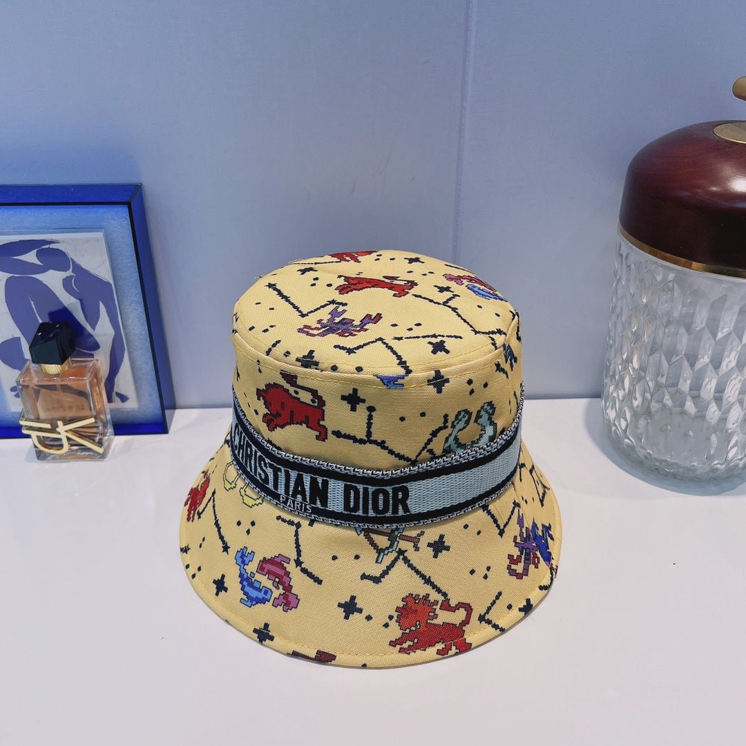 Dior Oblique Webbing Bucket Hat | Luxury Designer Cotton Bucket Hat - Serene