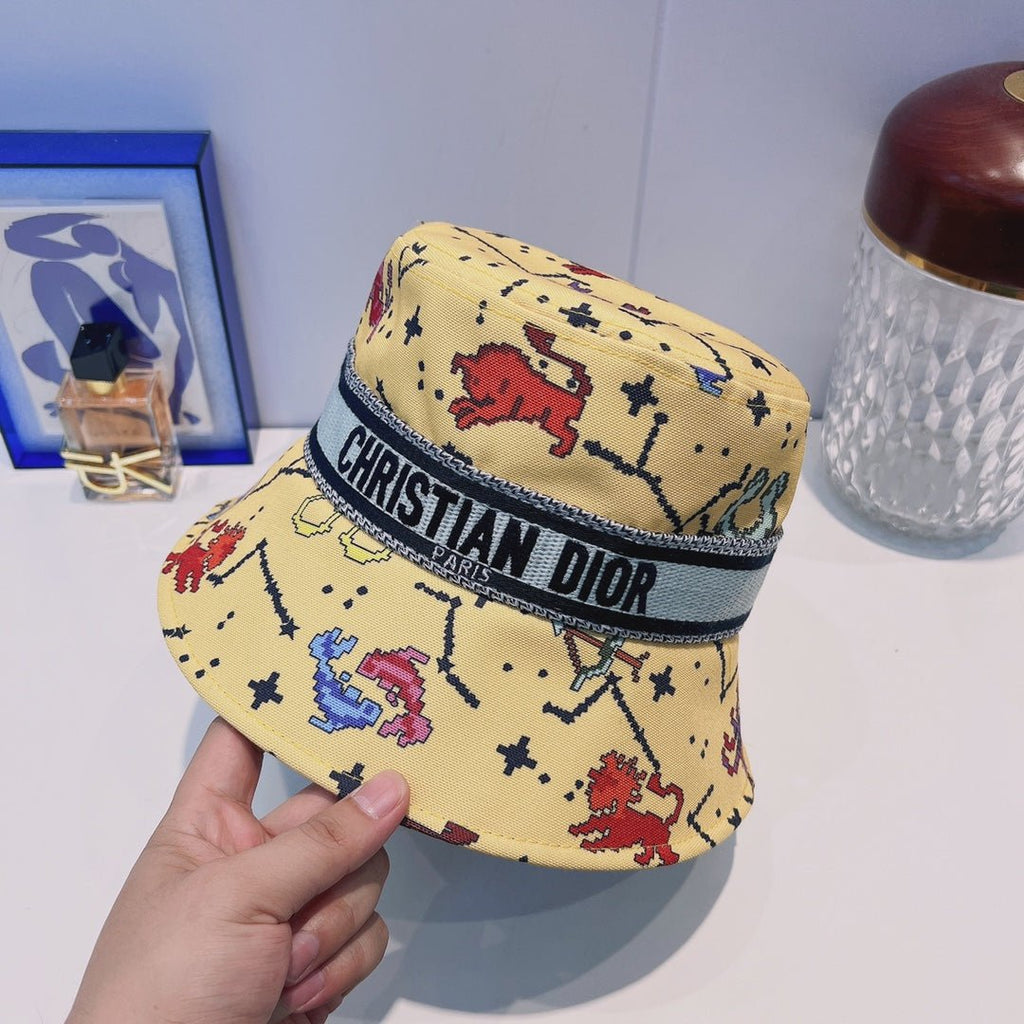 Dior Oblique Webbing Bucket Hat | Luxury Designer Cotton Bucket Hat - Serene