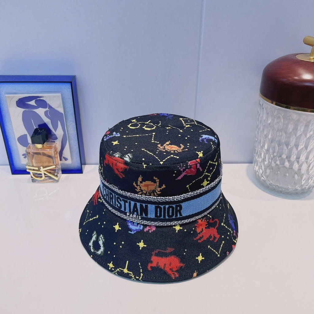 Dior Oblique Webbing Bucket Hat | Luxury Designer Cotton Bucket Hat - Serene