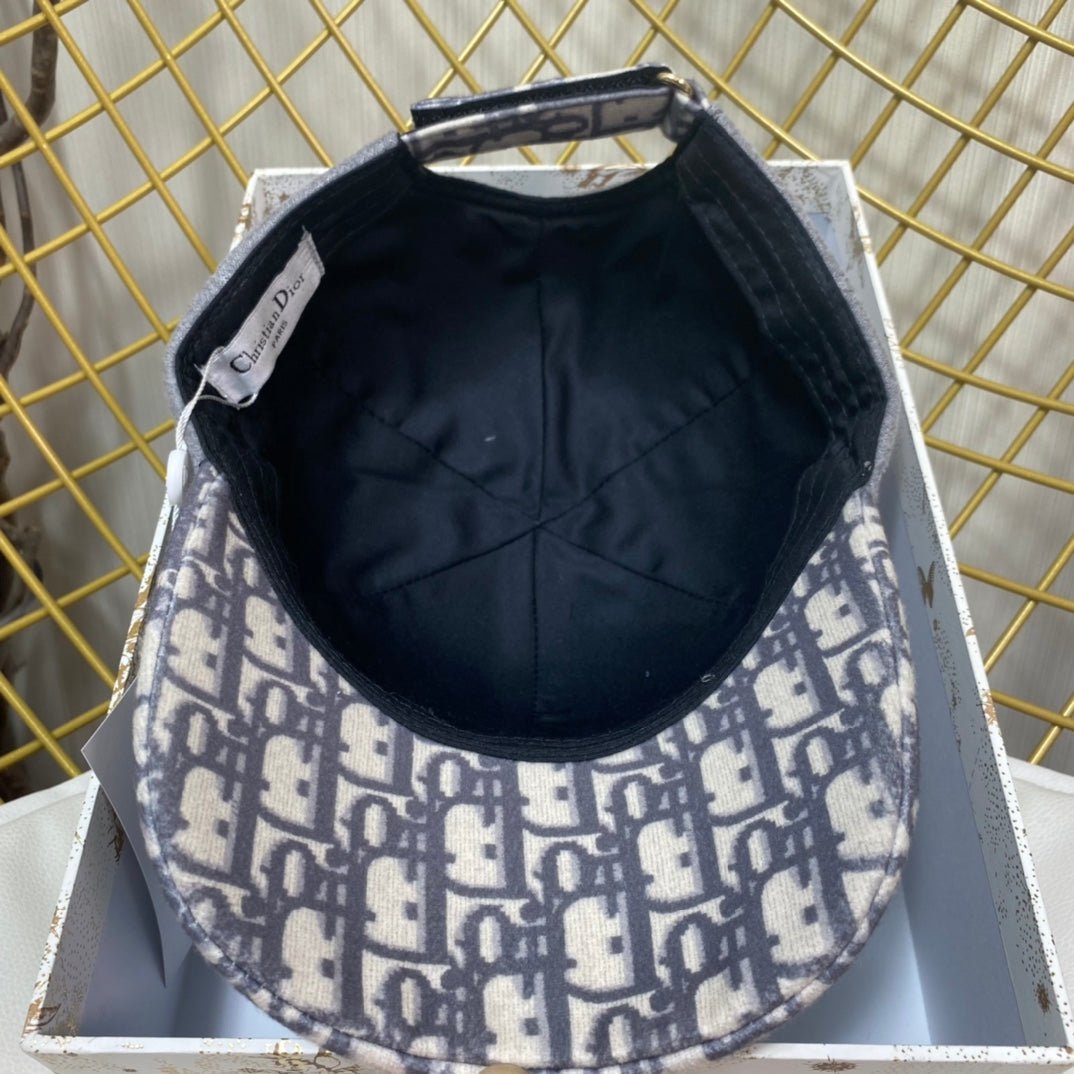 Dior Oblique Wool Baseball Cap | Luxury Designer Hat - Serene