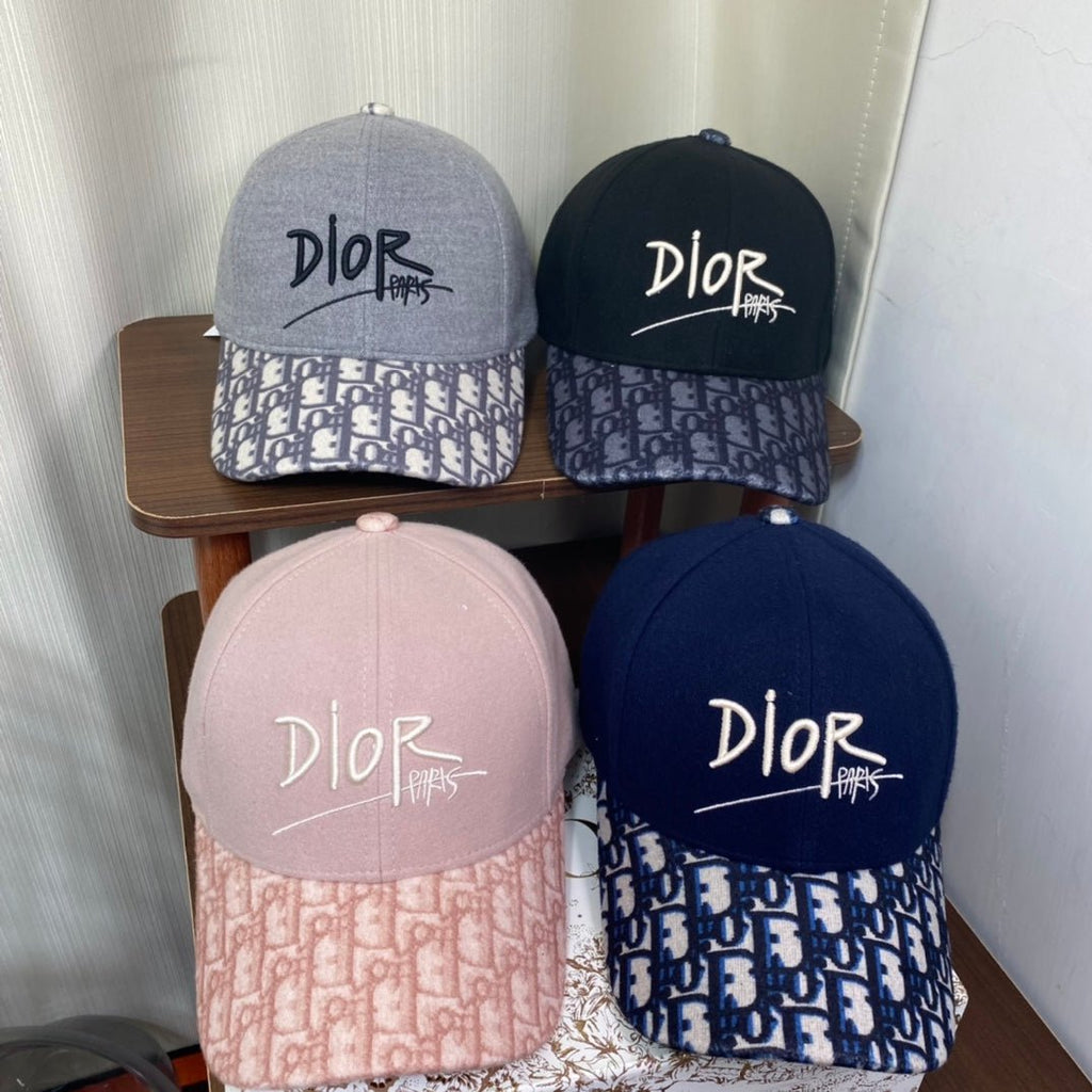 Dior Oblique Wool Baseball Cap | Luxury Designer Hat - Serene