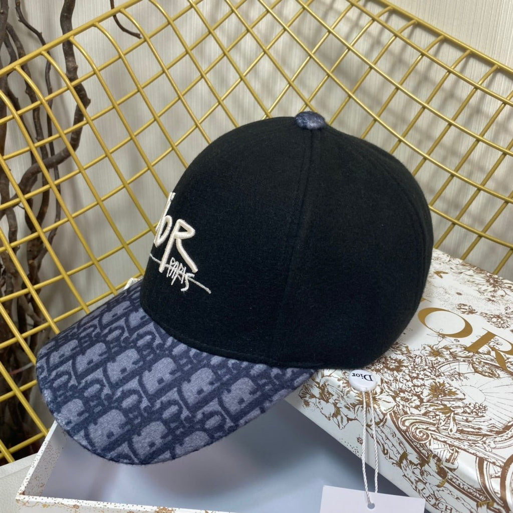 Dior Oblique Wool Baseball Cap | Luxury Designer Hat - Serene