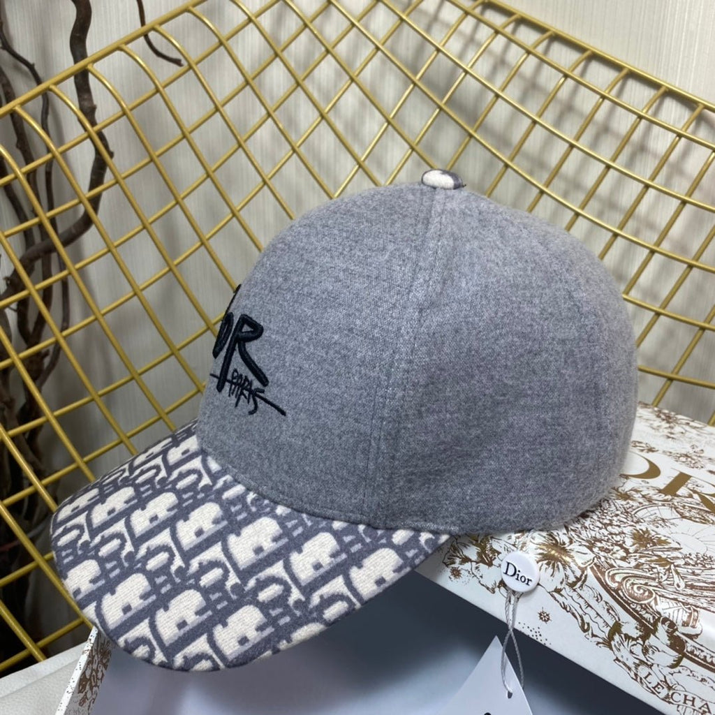 Dior Oblique Wool Baseball Cap | Luxury Designer Hat - Serene