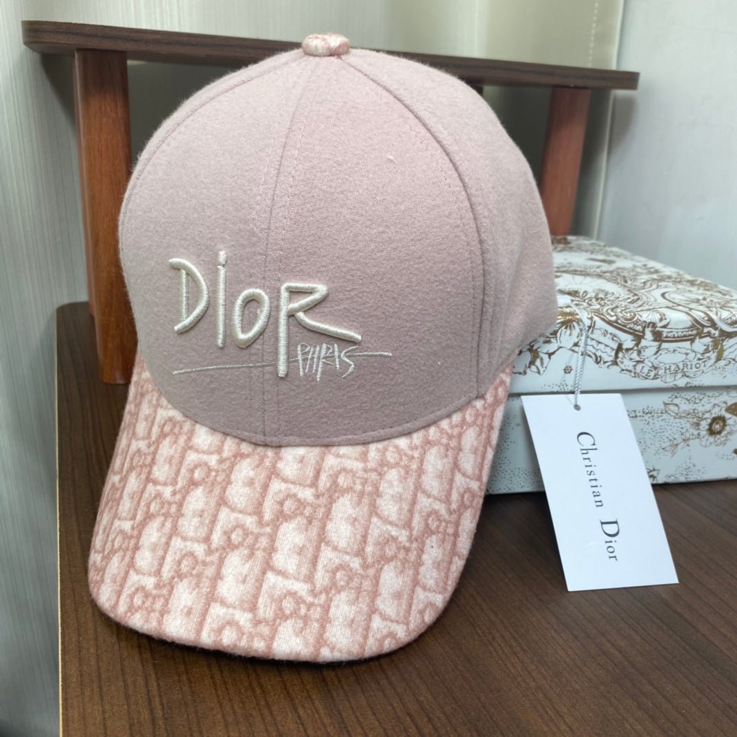 Dior Oblique Wool Baseball Cap | Luxury Designer Hat - Serene