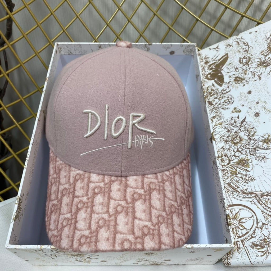 Dior Oblique Wool Baseball Cap | Luxury Designer Hat - Serene