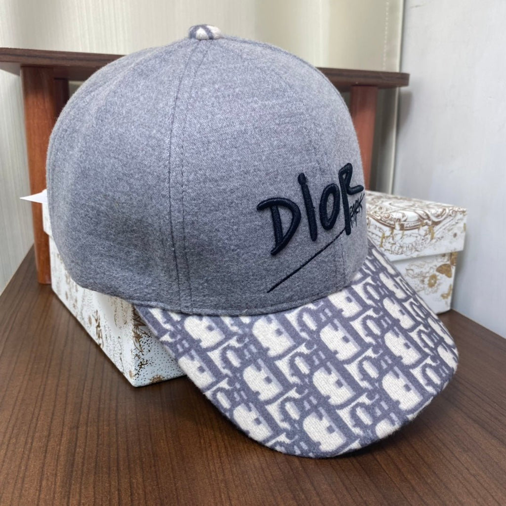 Dior Oblique Wool Baseball Cap | Luxury Designer Hat - Serene