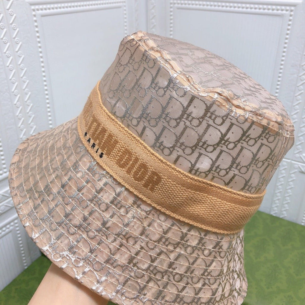 Dior Sheer Organza Logo Bucket Hat for Women & Men - Serene