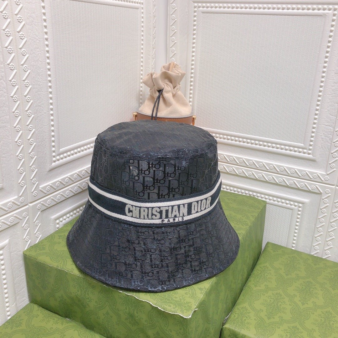 Dior Sheer Organza Logo Bucket Hat for Women & Men - Serene