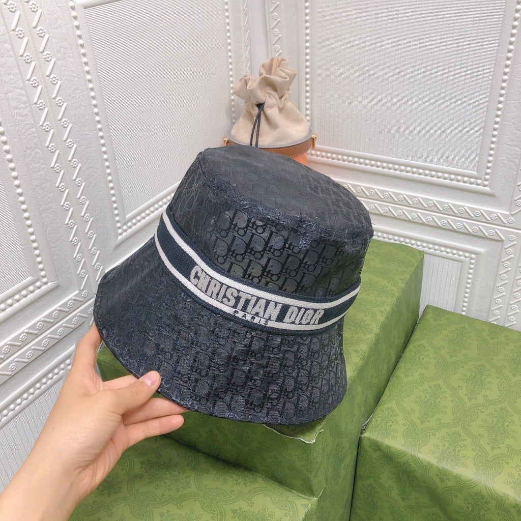 Dior Sheer Organza Logo Bucket Hat for Women & Men - Serene