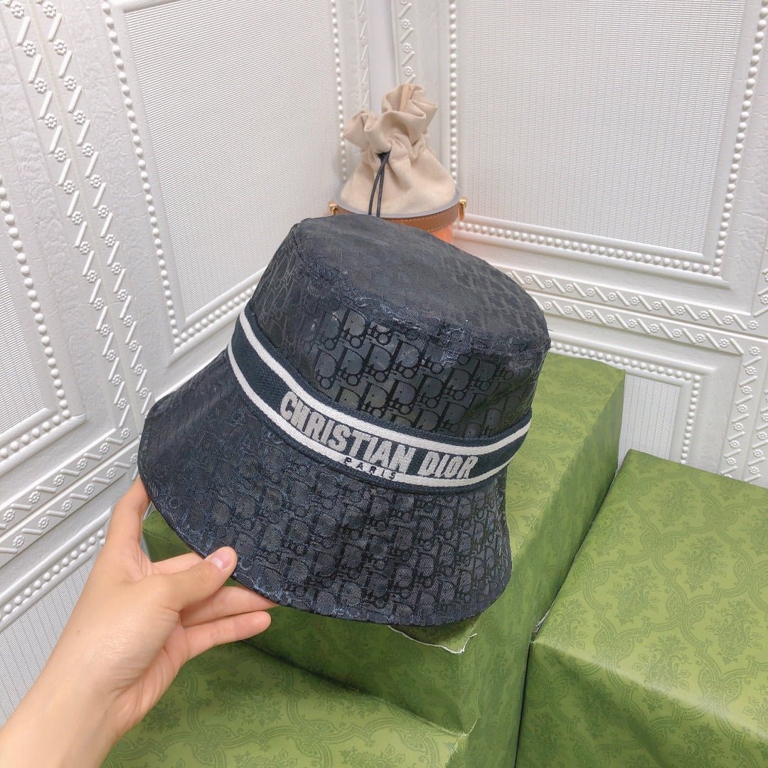 Dior Sheer Organza Logo Bucket Hat for Women & Men - Serene