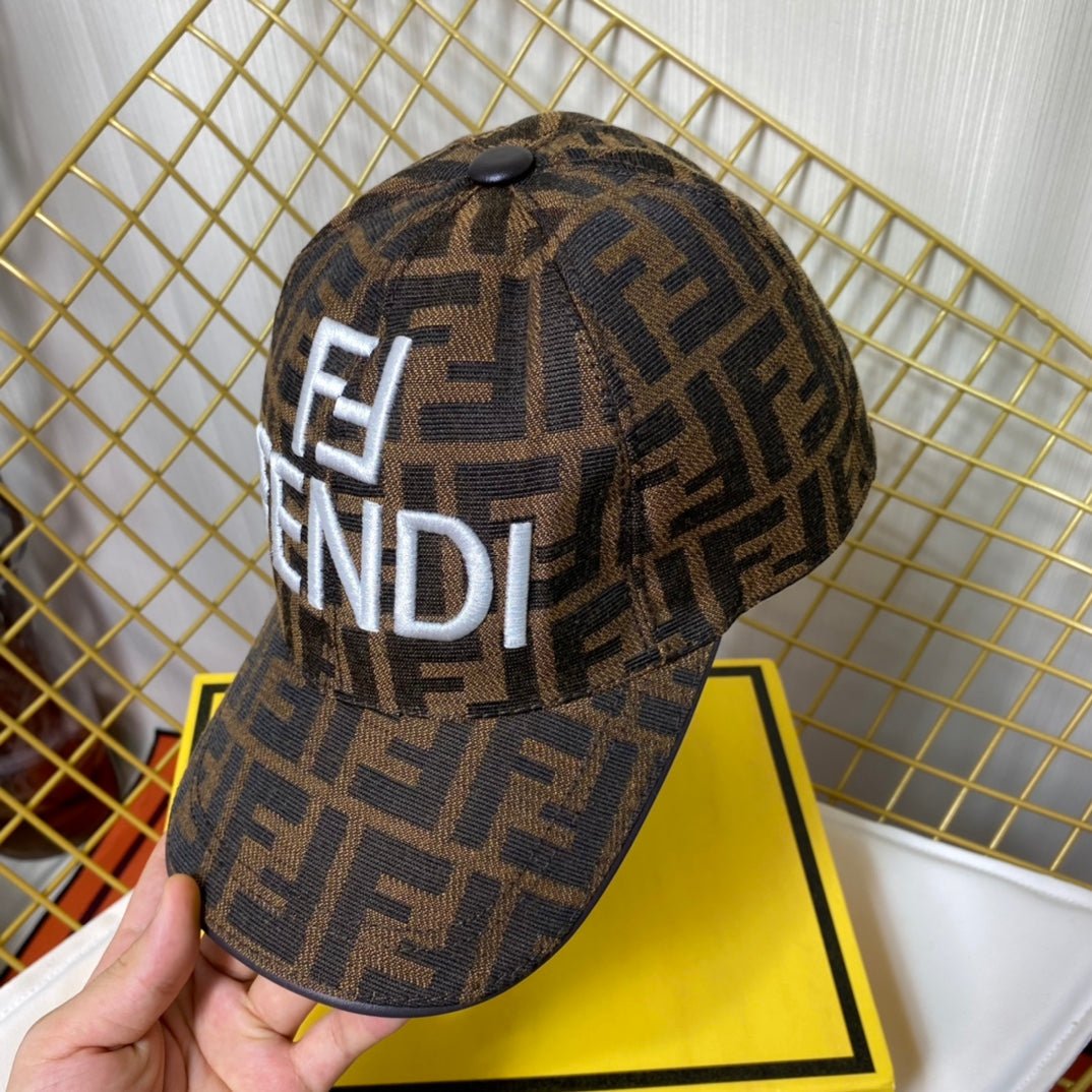 Fendi Classic Embroidered Letter Baseball Cap - Serene