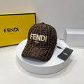 Fendi FF Monogram Baseball Cap | Luxury Designer Canvas Hat - Serene