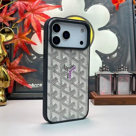 Goyard iPhone 18 Pro Case – Magsafe Luxury Protective Cover - Serene