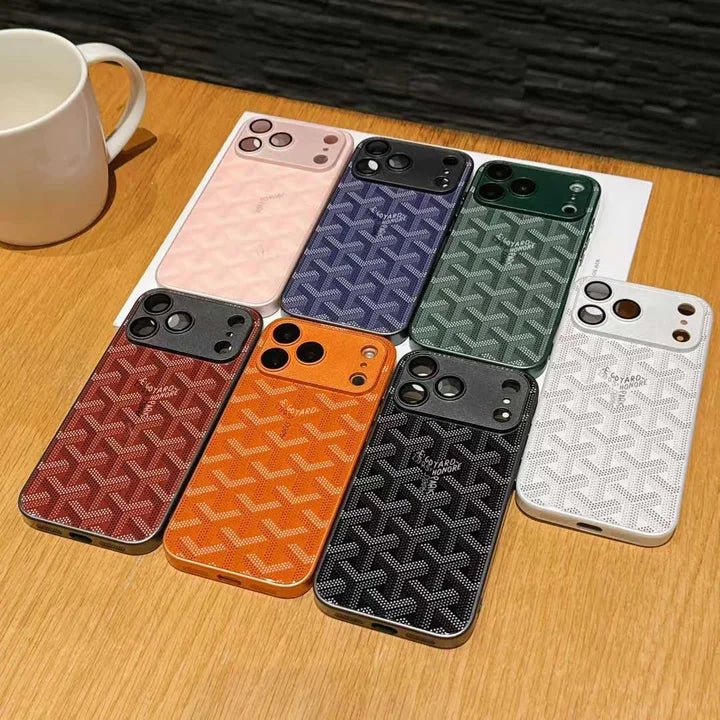 Goyard iPhone 18 Pro Case – Monogram Goyard Vintage Designer Cover - Serene