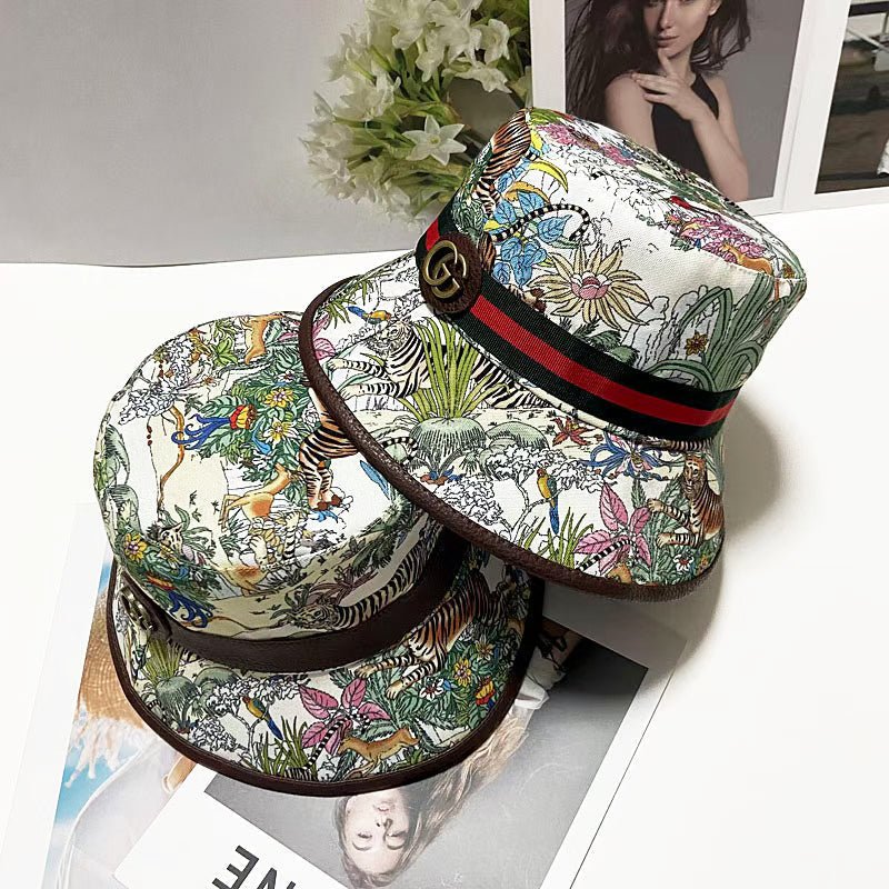 Gucci Bucket Hat Jungle Print - Serene