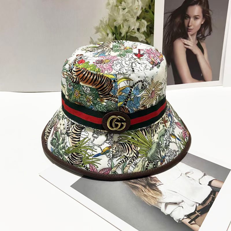 Gucci Bucket Hat Jungle Print - Serene