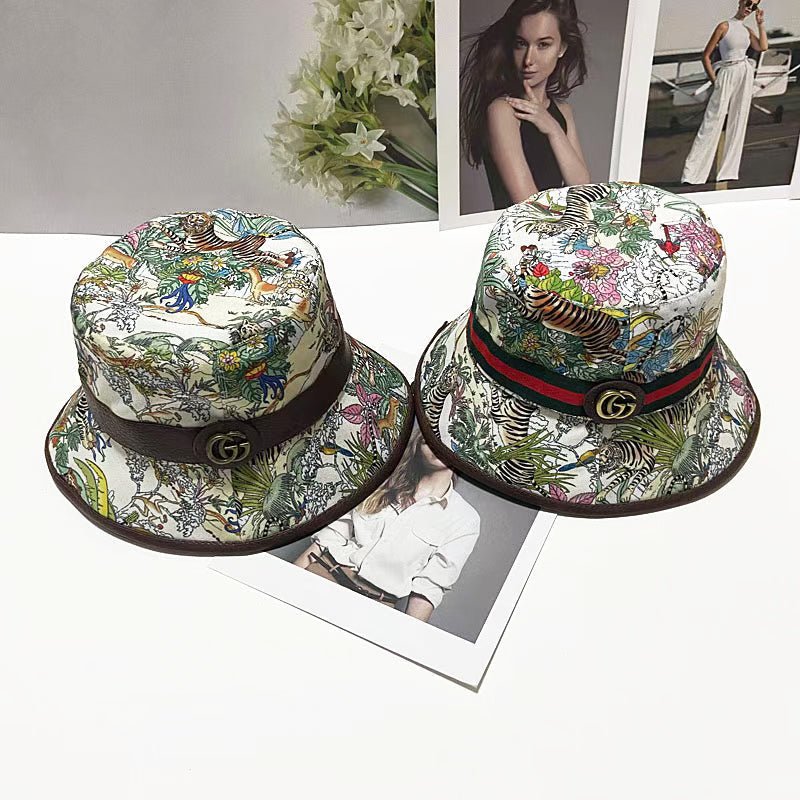 Gucci Bucket Hat Jungle Print - Serene
