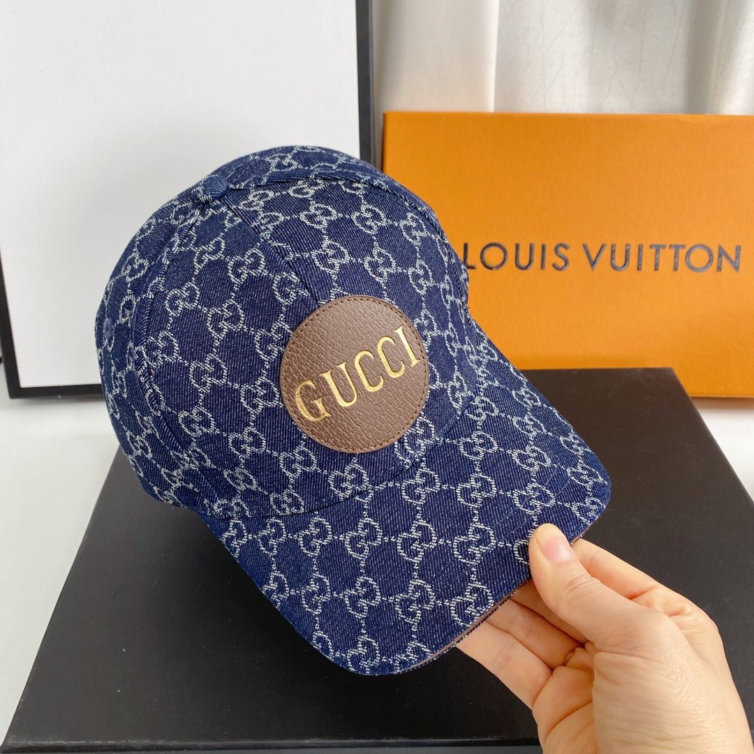 Gucci Classic Monogram Denim Baseball Cap - Serene
