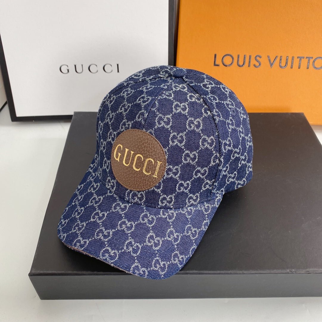 Gucci Classic Monogram Denim Baseball Cap - Serene