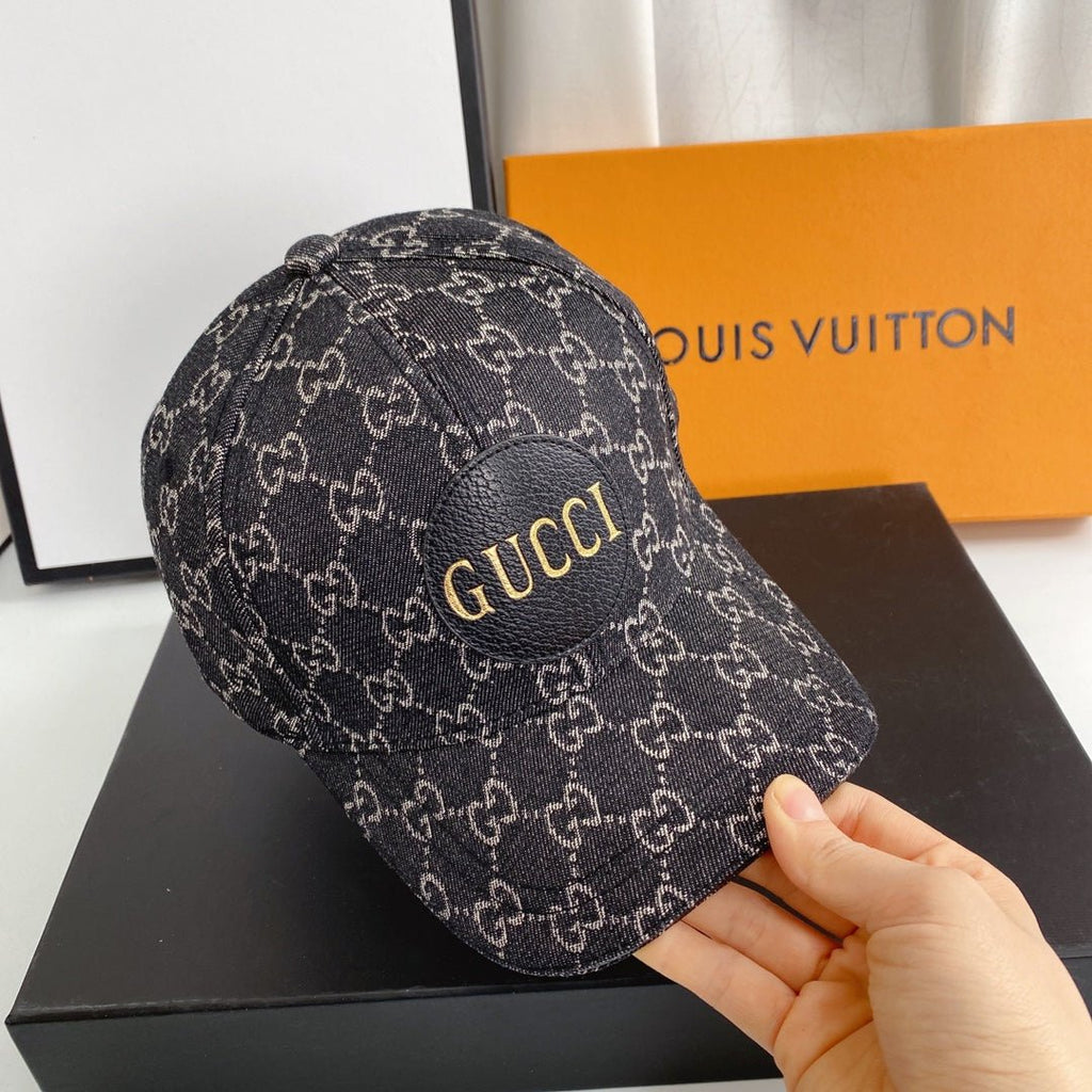 Gucci Classic Monogram Denim Baseball Cap - Serene