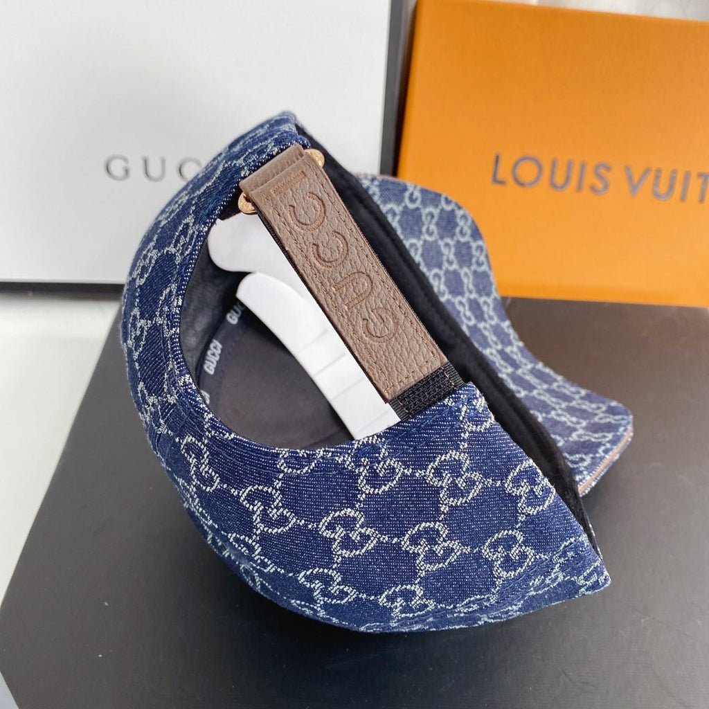 Gucci Classic Monogram Denim Baseball Cap - Serene