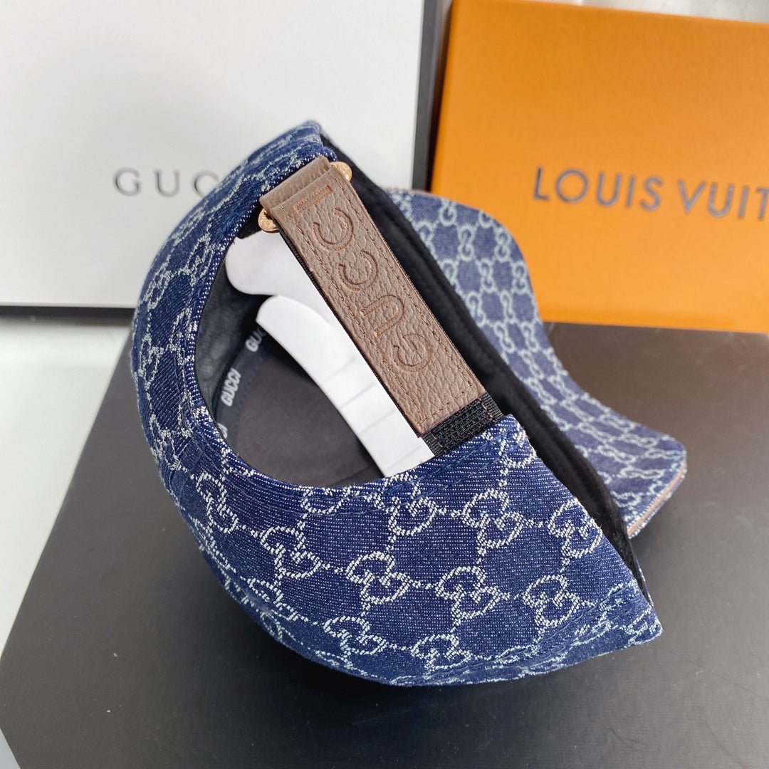 Gucci Classic Monogram Denim Baseball Cap - Serene