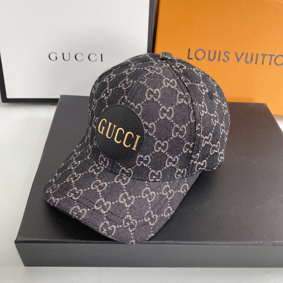 Gucci Classic Monogram Denim Baseball Cap - Serene