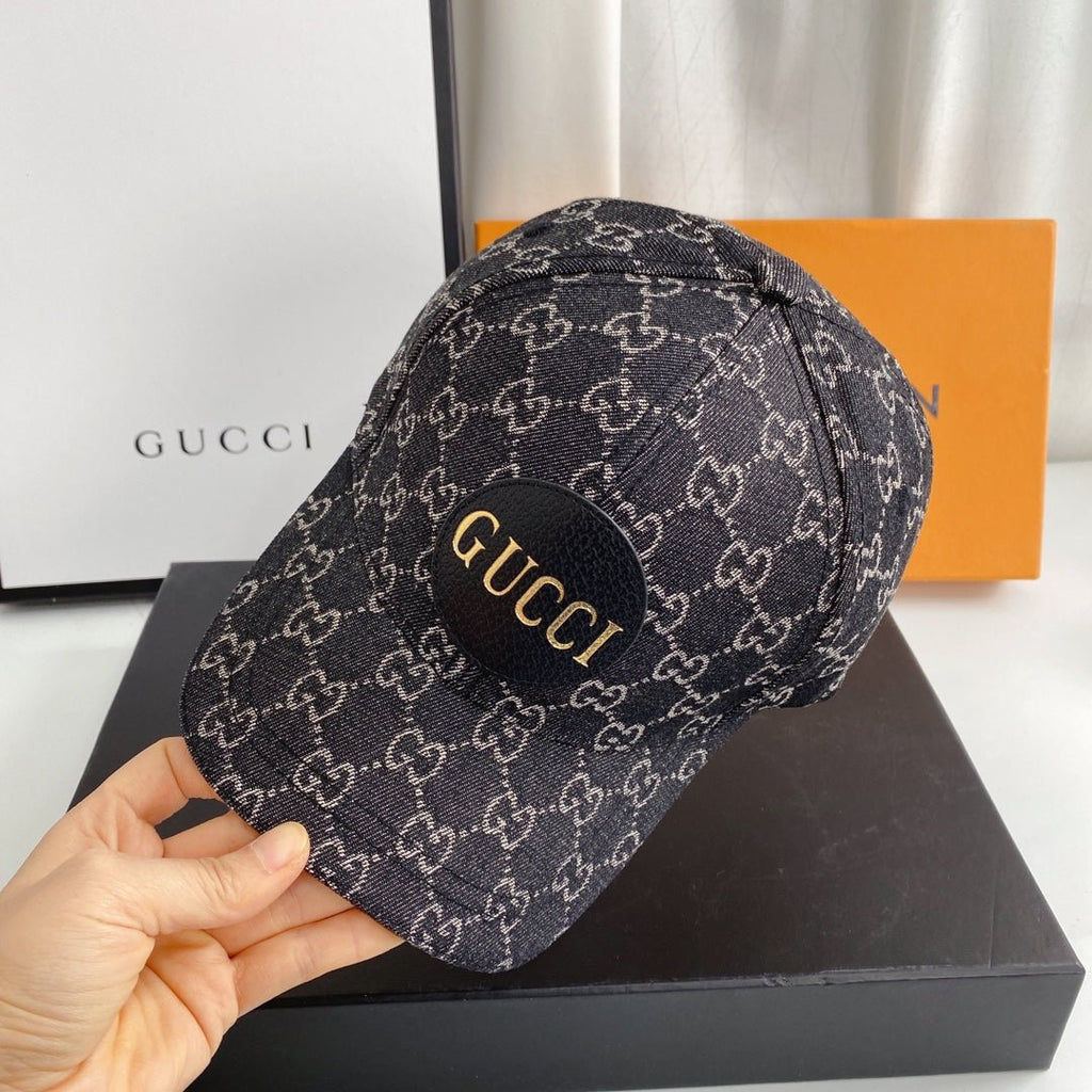 Gucci Classic Monogram Denim Baseball Cap - Serene