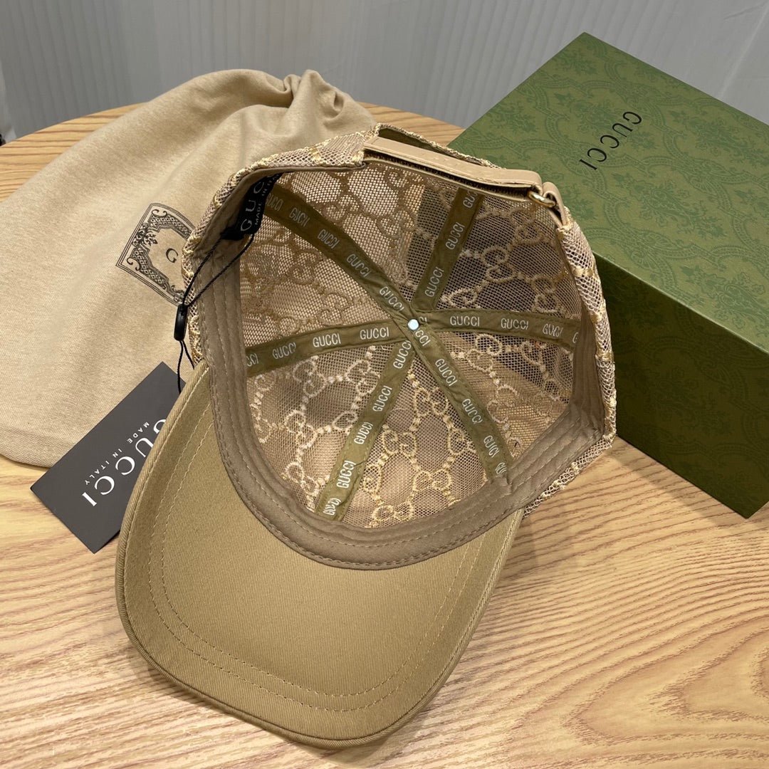 Gucci GG Embroidered Lace Baseball Cap - Serene