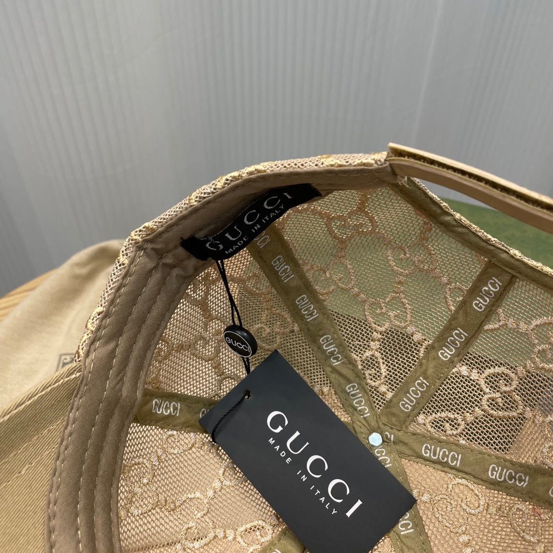 Gucci GG Embroidered Lace Baseball Cap - Serene