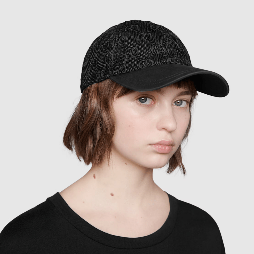 Gucci GG Embroidered Lace Baseball Cap - Serene