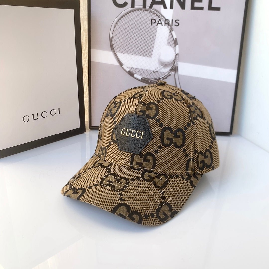 Gucci GG Jacquard Cotton Baseball Cap for Men & Women | Luxury Designer Cap - Serene