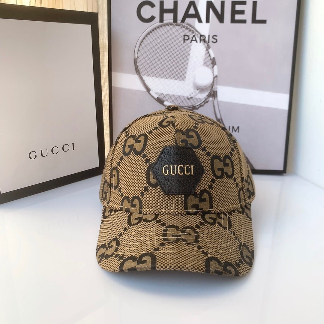 Gucci GG Jacquard Cotton Baseball Cap for Men & Women | Luxury Designer Cap - Serene