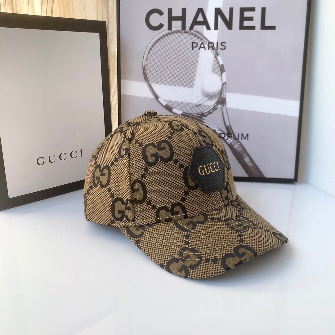 Gucci GG Jacquard Cotton Baseball Cap for Men & Women | Luxury Designer Cap - Serene