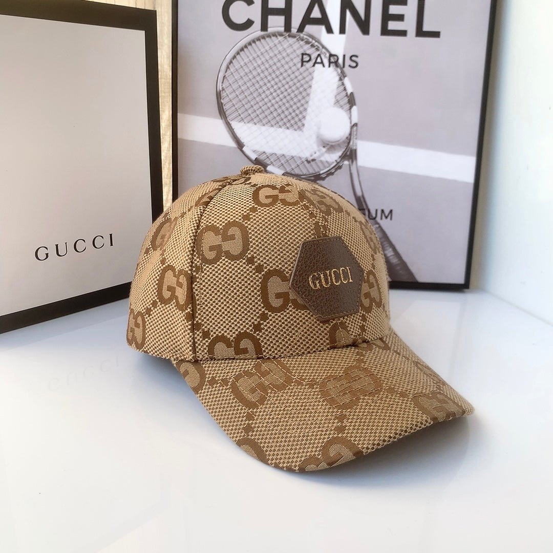 Gucci GG Jacquard Cotton Baseball Cap for Men & Women | Luxury Designer Cap - Serene