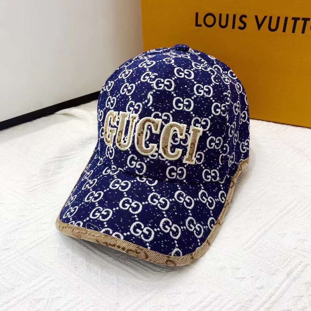 Gucci GG Jacquard Embroidered Baseball Cap - Serene