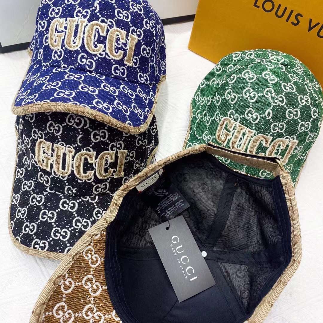 Gucci GG Jacquard Embroidered Baseball Cap - Serene
