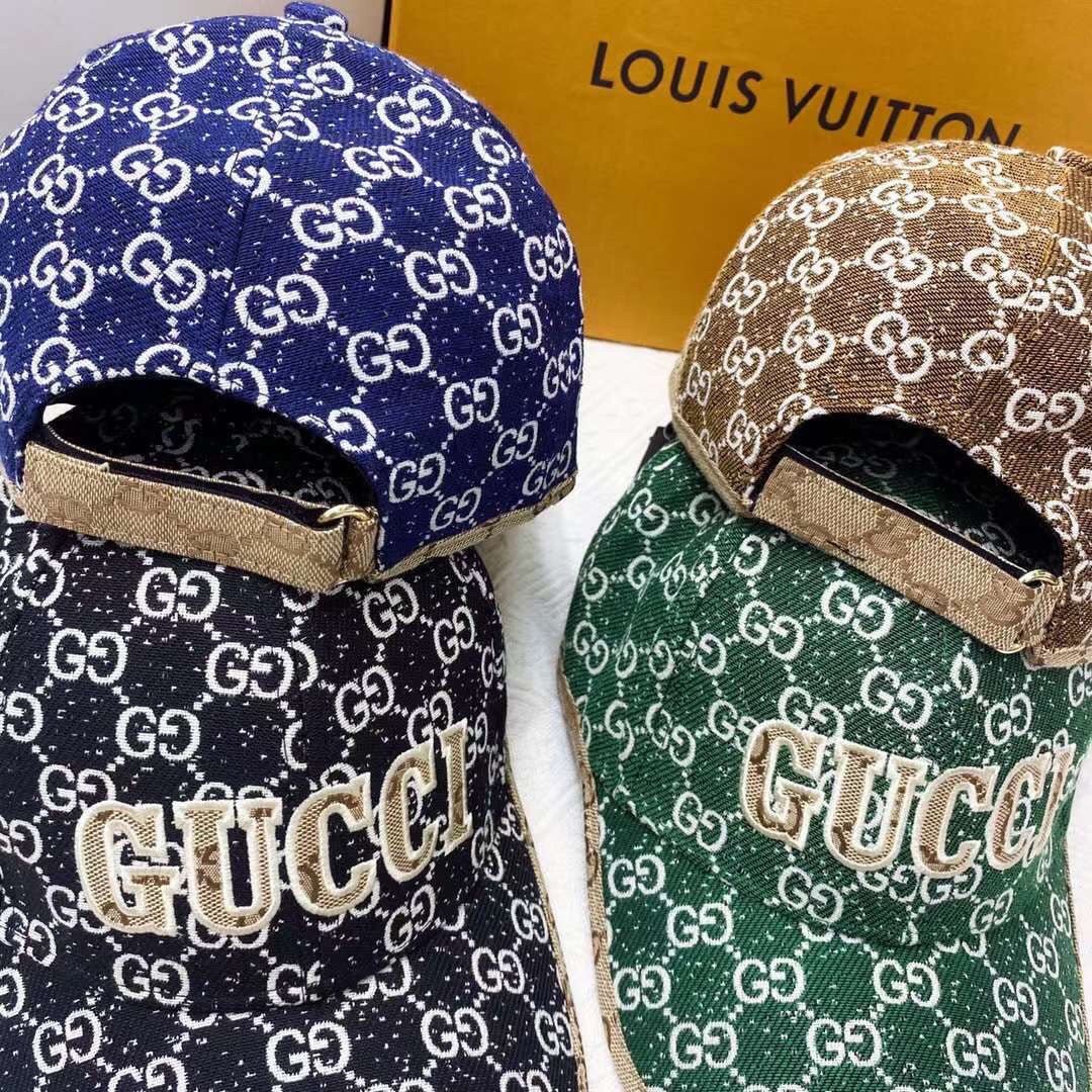 Gucci GG Jacquard Embroidered Baseball Cap - Serene