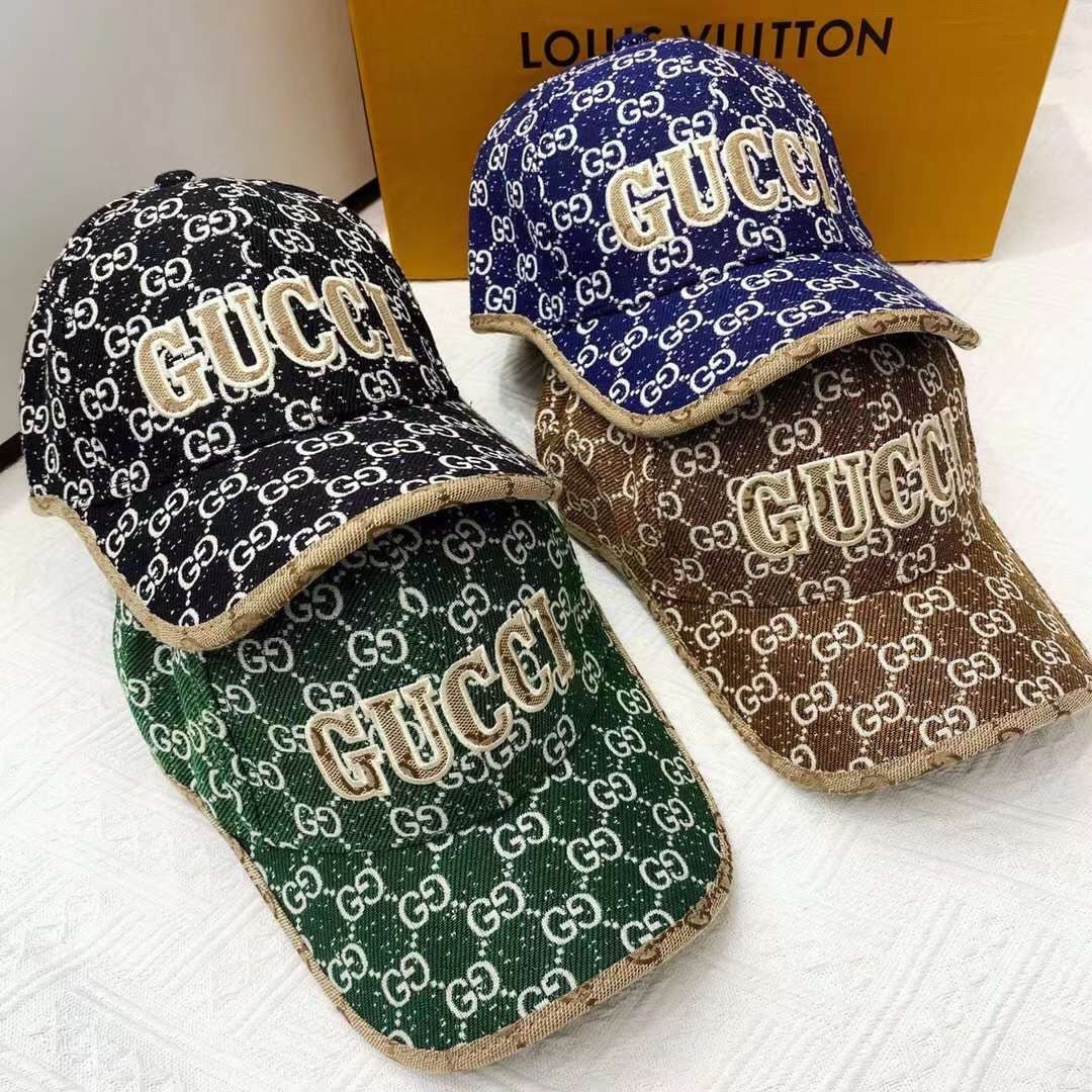 Gucci GG Jacquard Embroidered Baseball Cap - Serene