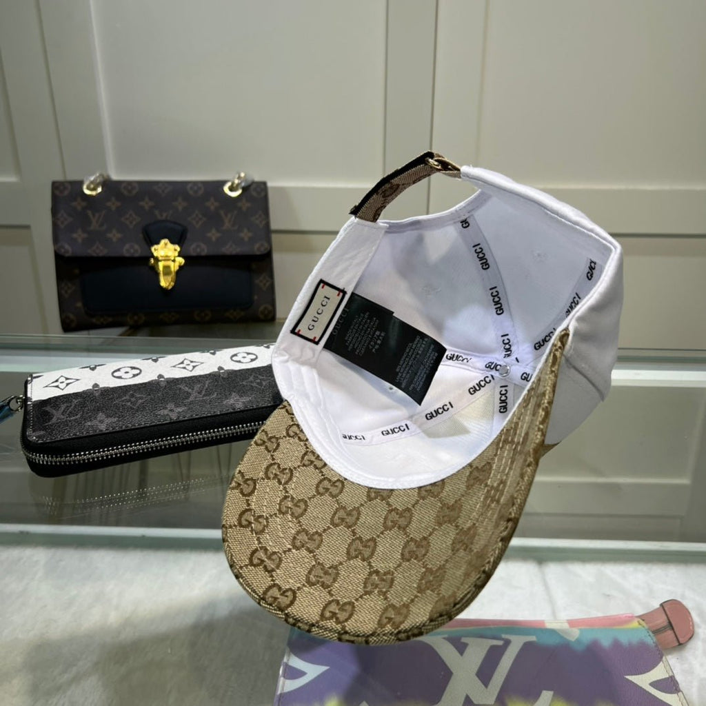 Gucci GG Monogram Baseball Cap | Luxury Designer Cotton Hat - Serene