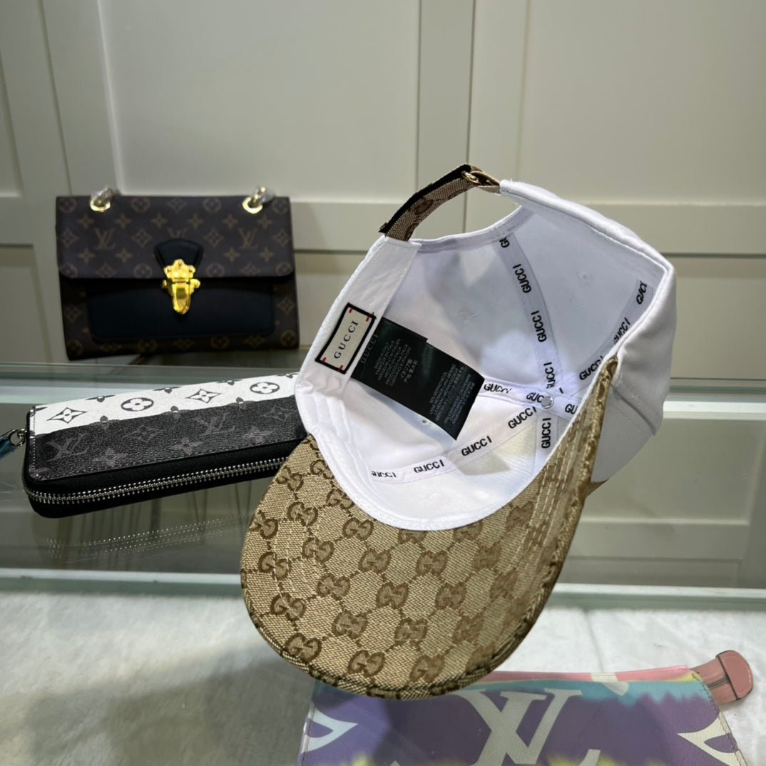 Gucci GG Monogram Baseball Cap | Luxury Designer Cotton Hat - Serene
