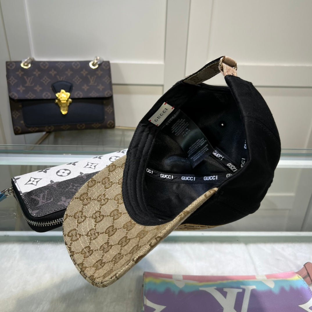 Gucci GG Monogram Baseball Cap | Luxury Designer Cotton Hat - Serene