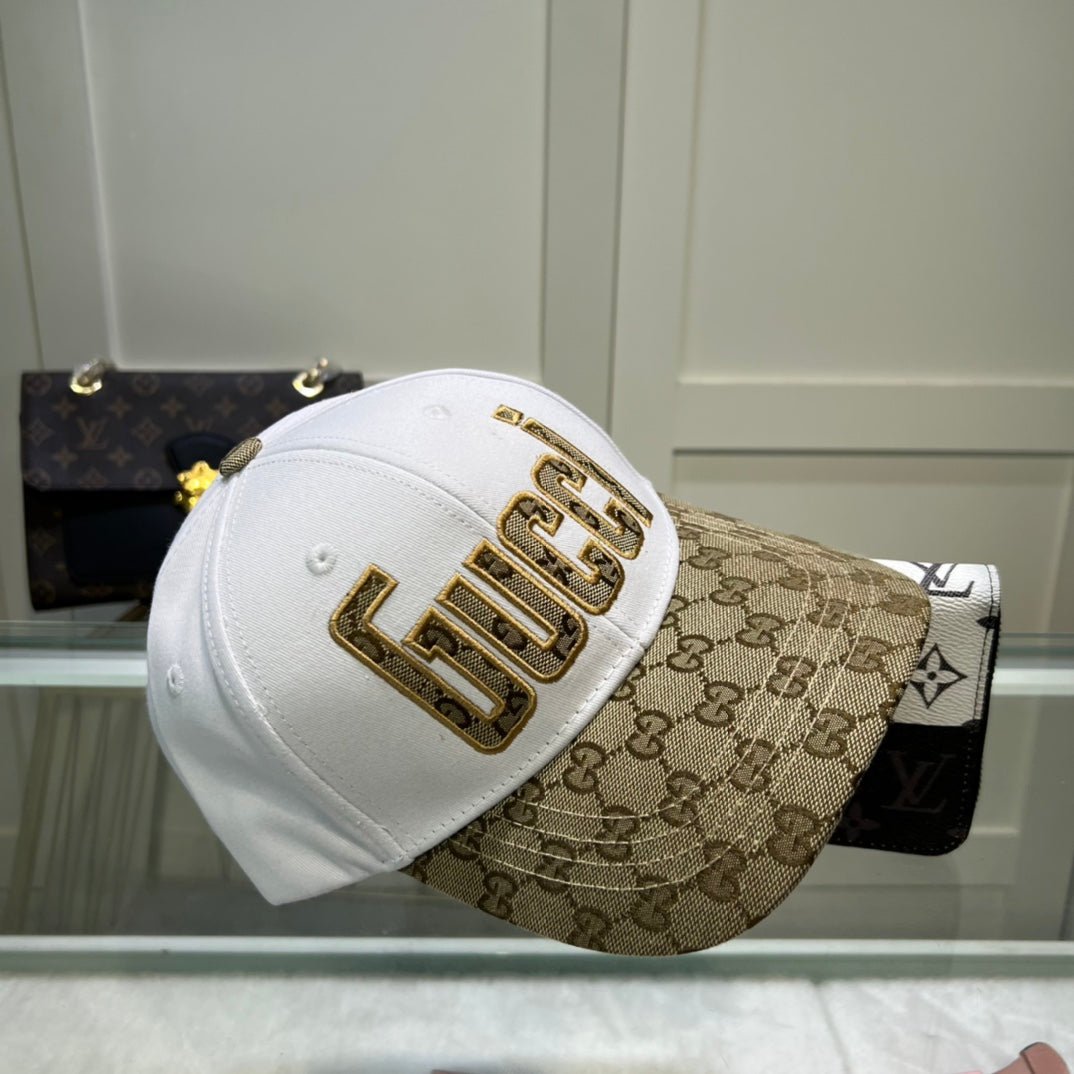 Gucci GG Monogram Baseball Cap | Luxury Designer Cotton Hat - Serene