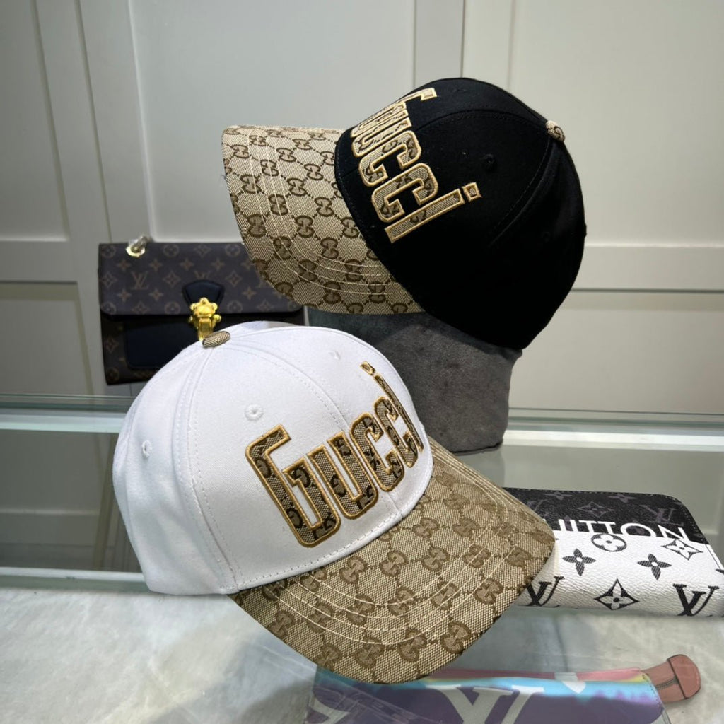 Gucci GG Monogram Baseball Cap | Luxury Designer Cotton Hat - Serene
